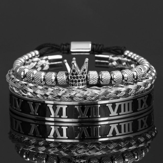 Antonios Crown Armband Set Män