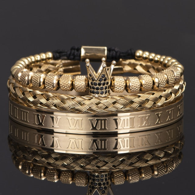 Antonios Crown Armband Set Män