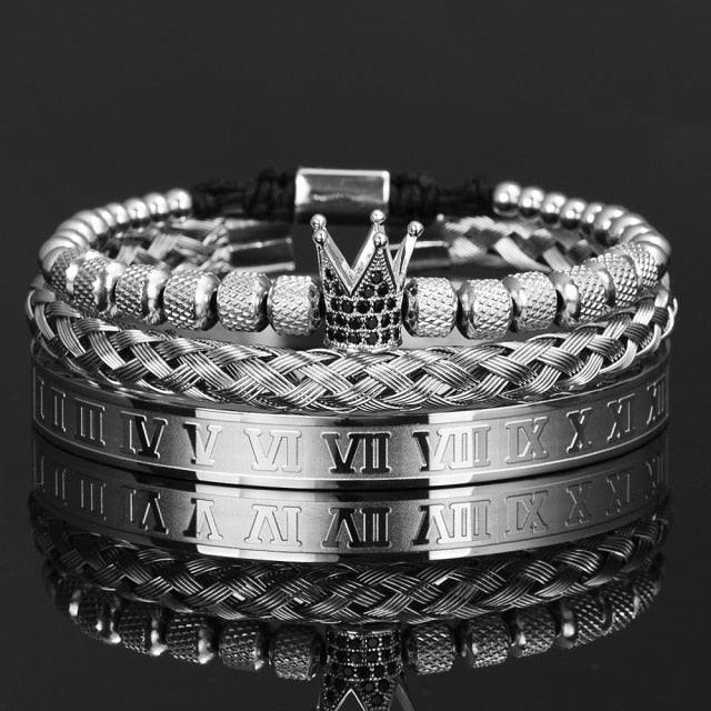 Antonios Crown Armband Set Män