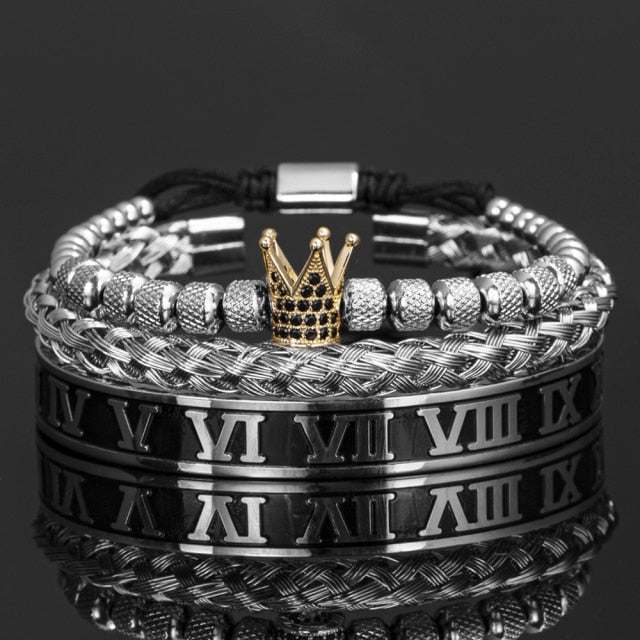 Antonios Crown Armband Set Män