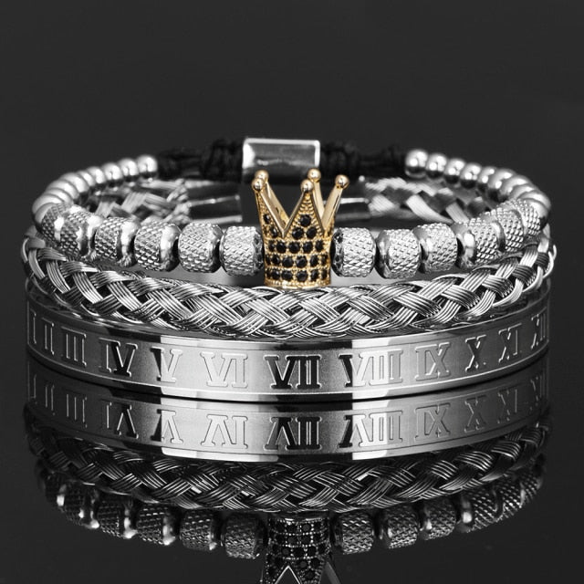Antonios Crown Armband Set Män