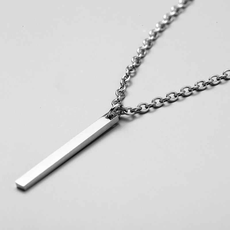 Antonios minimalistiskt halsband i rostfritt stål för män