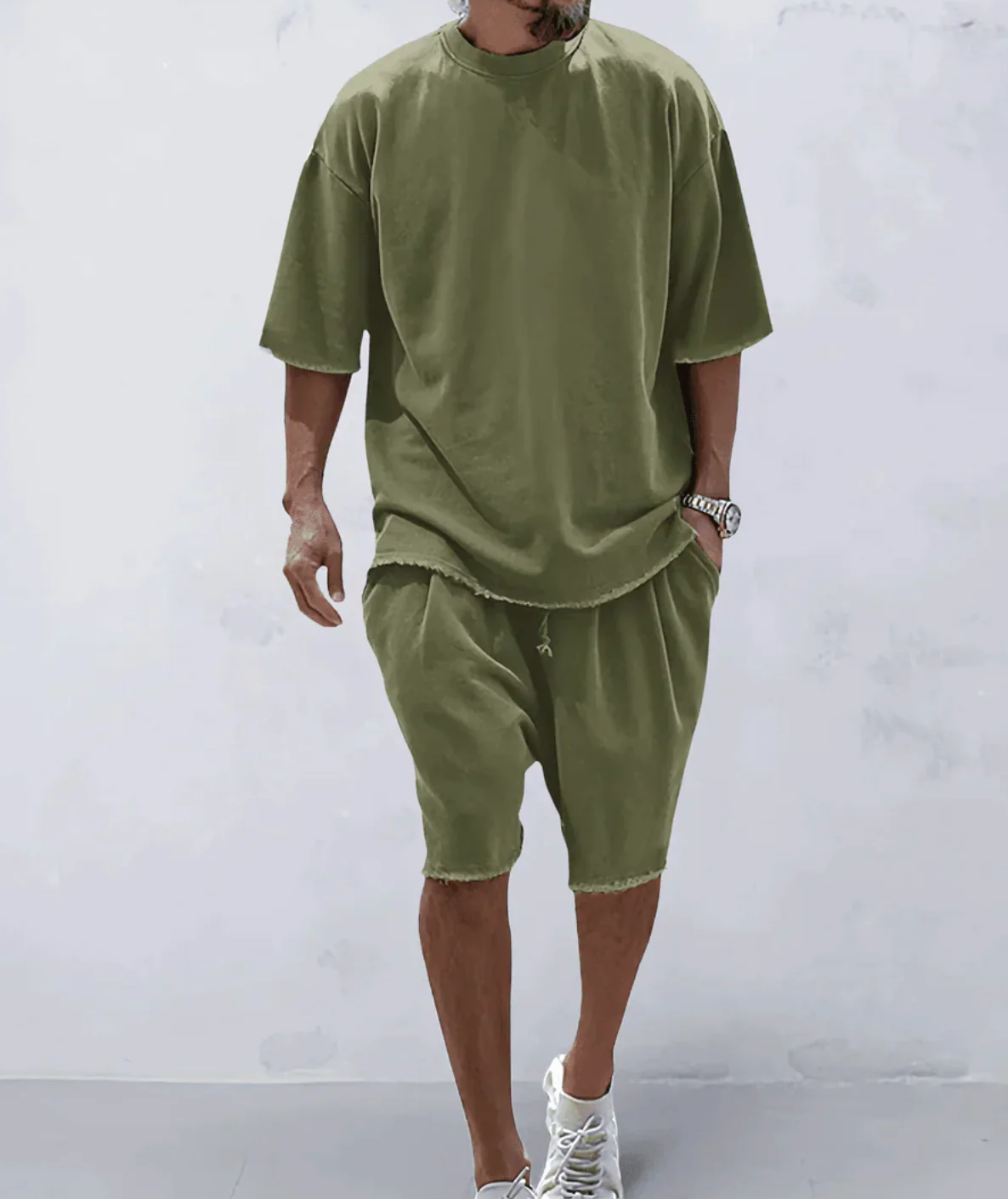 Stilrent Sommarset för Herr – Oversized T-shirt & Shorts
