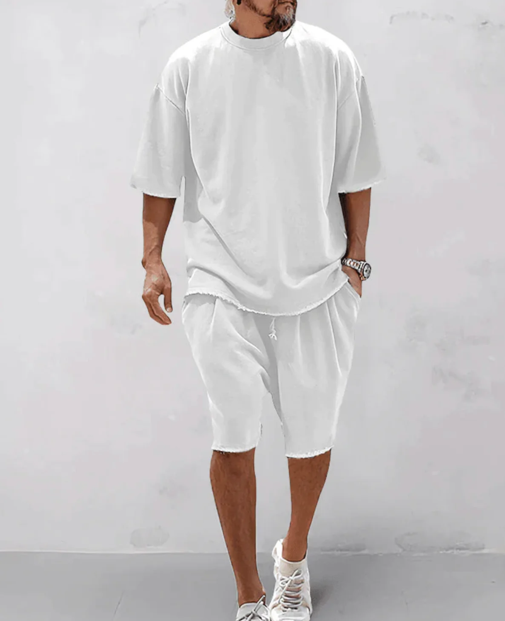 Stilrent Sommarset för Herr – Oversized T-shirt & Shorts