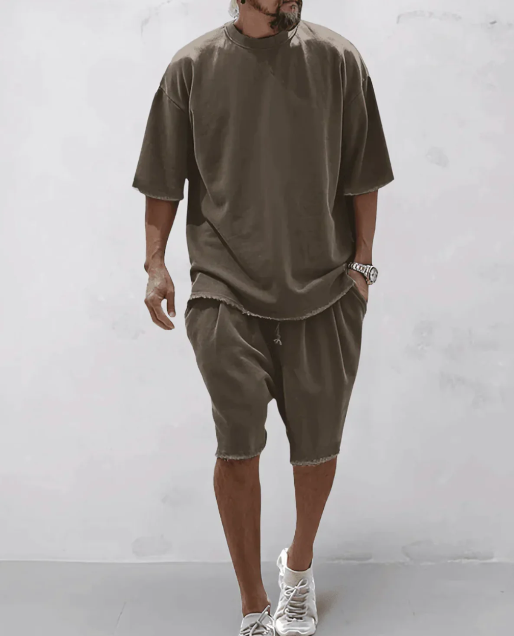 Stilrent Sommarset för Herr – Oversized T-shirt & Shorts